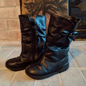 Girls tall black boots